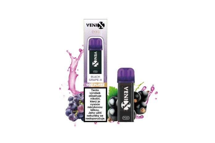detail Venix Pod Max příchut Black Grape X