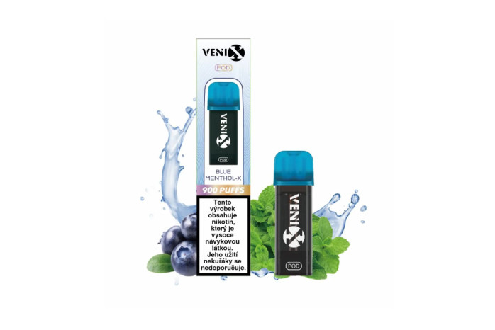 detail Venix Pod Max příchut Blue Menthol X