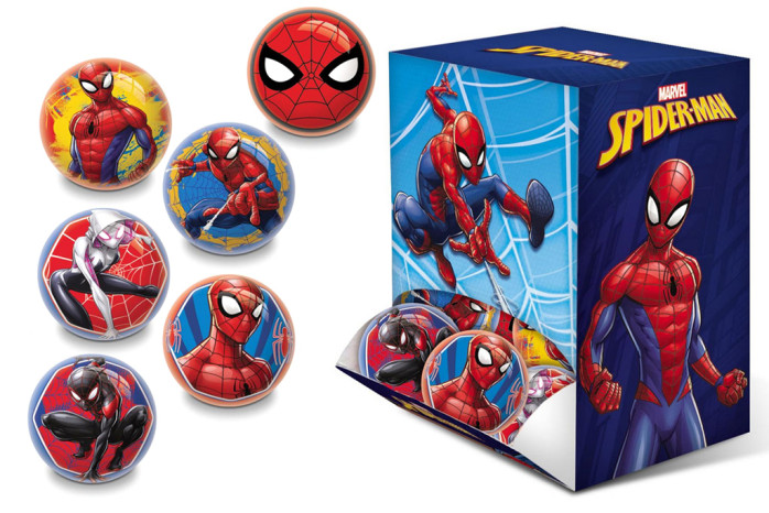 detail míček Spiderman 6cm 30ks/box