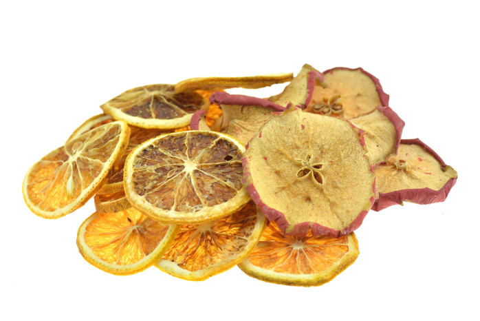 detail dekorace- jablko+pomeranč 50g