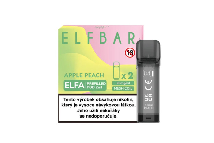detail Pods Elfbar ELFA cartridge 2pack Apple peach20mg