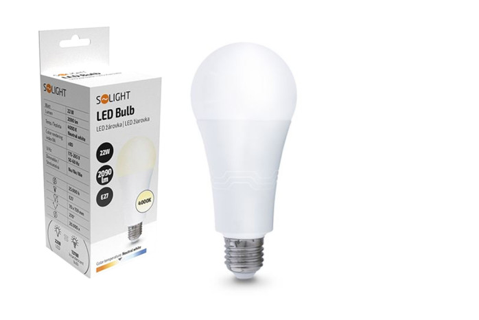 detail LED žárovka 22W 2090LM E27 4000K