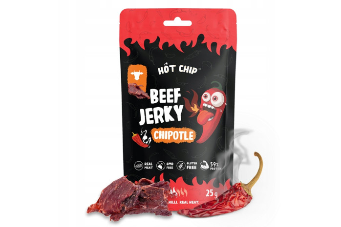 detail HOT CHIP Beef Jerky Chipotle 25gr