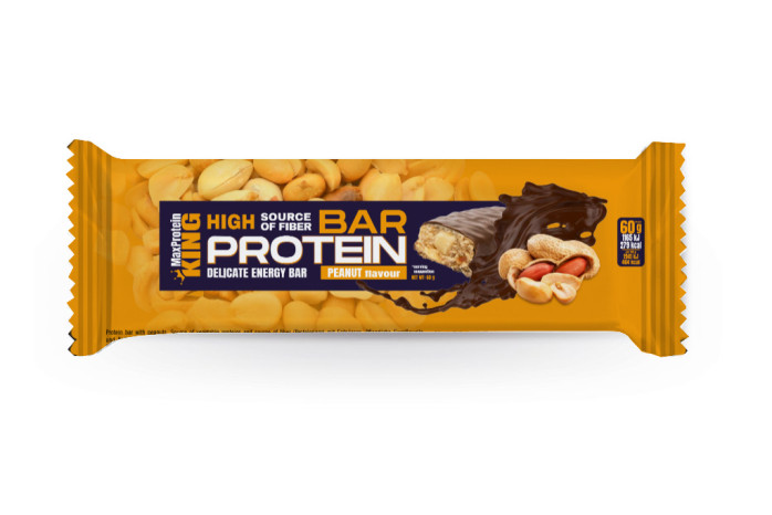 detail MaxProteinKING tyčinky 60gr PEANUT 25ks/1h