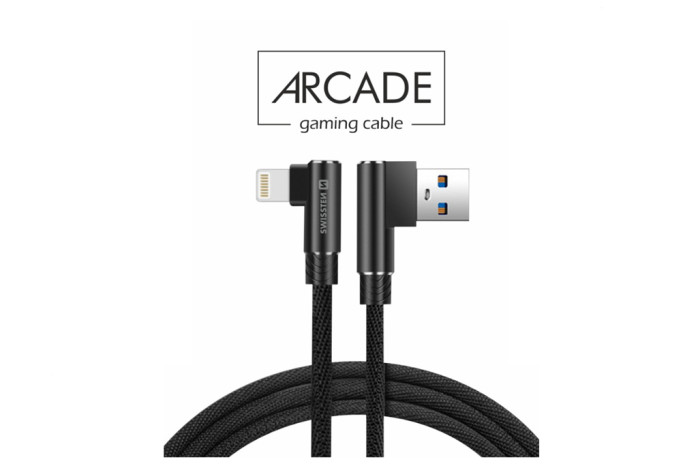 detail textilní dat. kabel Gaming cable lightning 1,2m