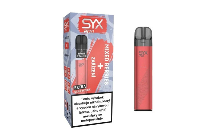 detail SYX POD Starter Kit RED 1kit+1naplň 3ks/1b
