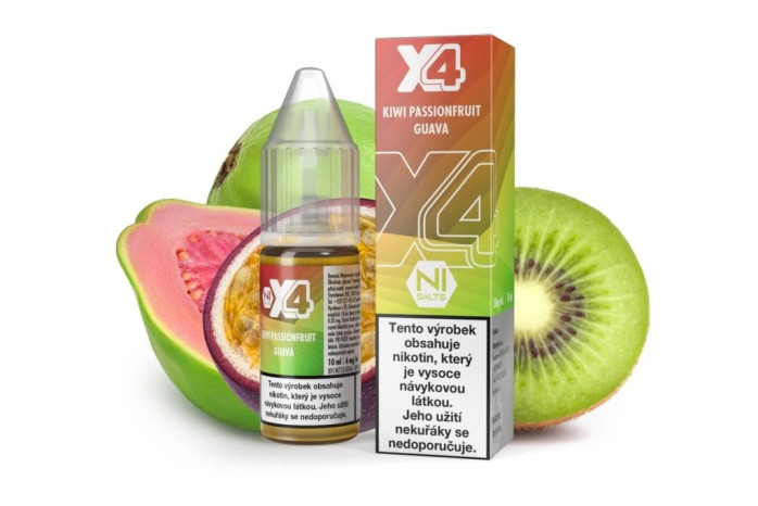 detail X4 Bar Juice Likvid Kiwi Passionfruit Guava 10ml/20mg