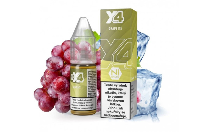 detail X4 Bar Juice Likvid Grape Ice 10ml/20mg
