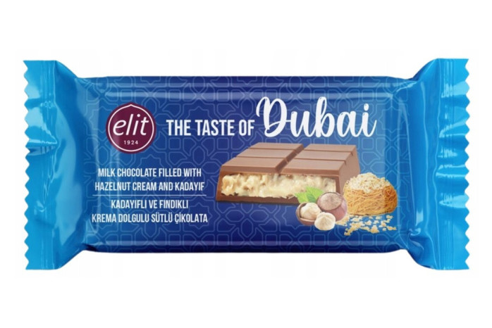 detail Taste of Dubai Chocolate Elit 90gr Hazelnut Cream