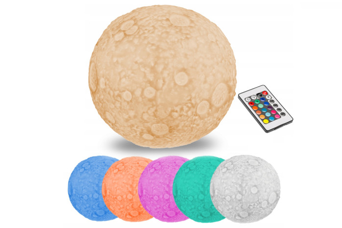 detail Moon lampa 5M/4L/16barev