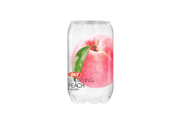 detail OKF Sparkling Peach Lite Voda s příchutí 350ml KR