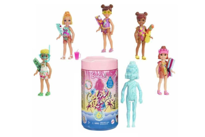 detail BARBIE COLOR Reveal panenka 6xpřekvapení MATTEL