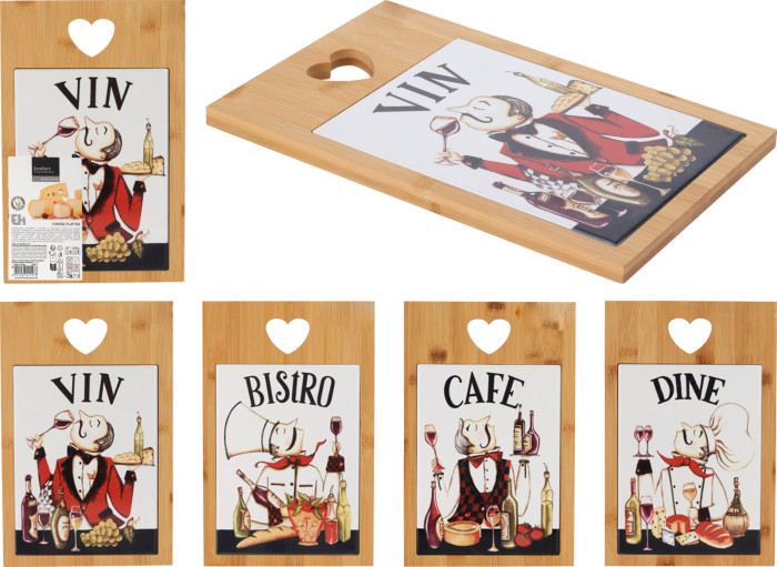 detail servírovací tác bambus