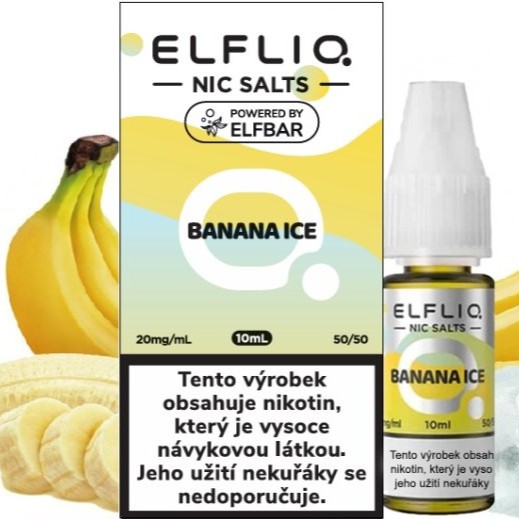 detail Liquid ELFLIQ Nic SALT Banana Ice 10ml / 20mg