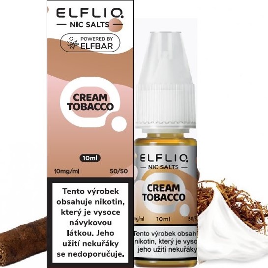 detail Liquid ELFLIQ Nic SALT Cream Tobacco 10ml/20mg