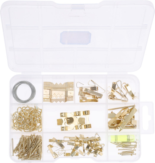 detail Set hřebíků na zavěšení obrazů